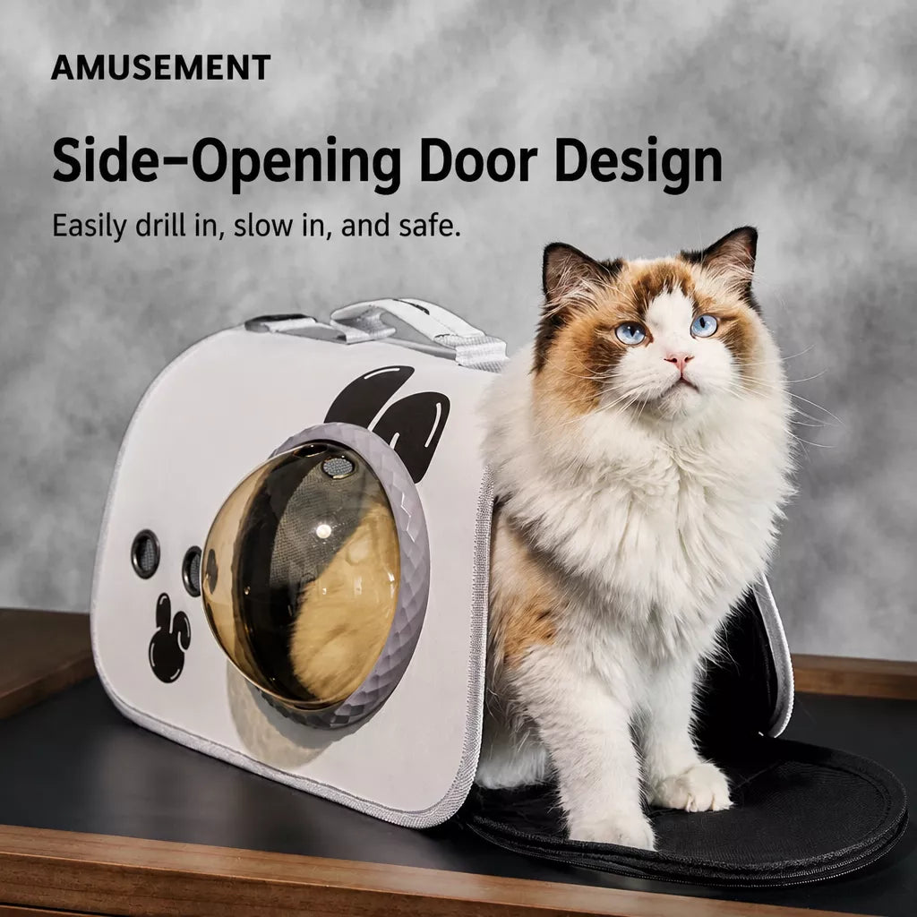 Nylon Space Capsule Pet Carrier Backpack for Cats & Small Pets