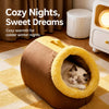 Enclosed Plush Pet Bed for Cats and Small Dogs