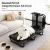 Foldable Elevated Pet Cot with Breathable Mesh