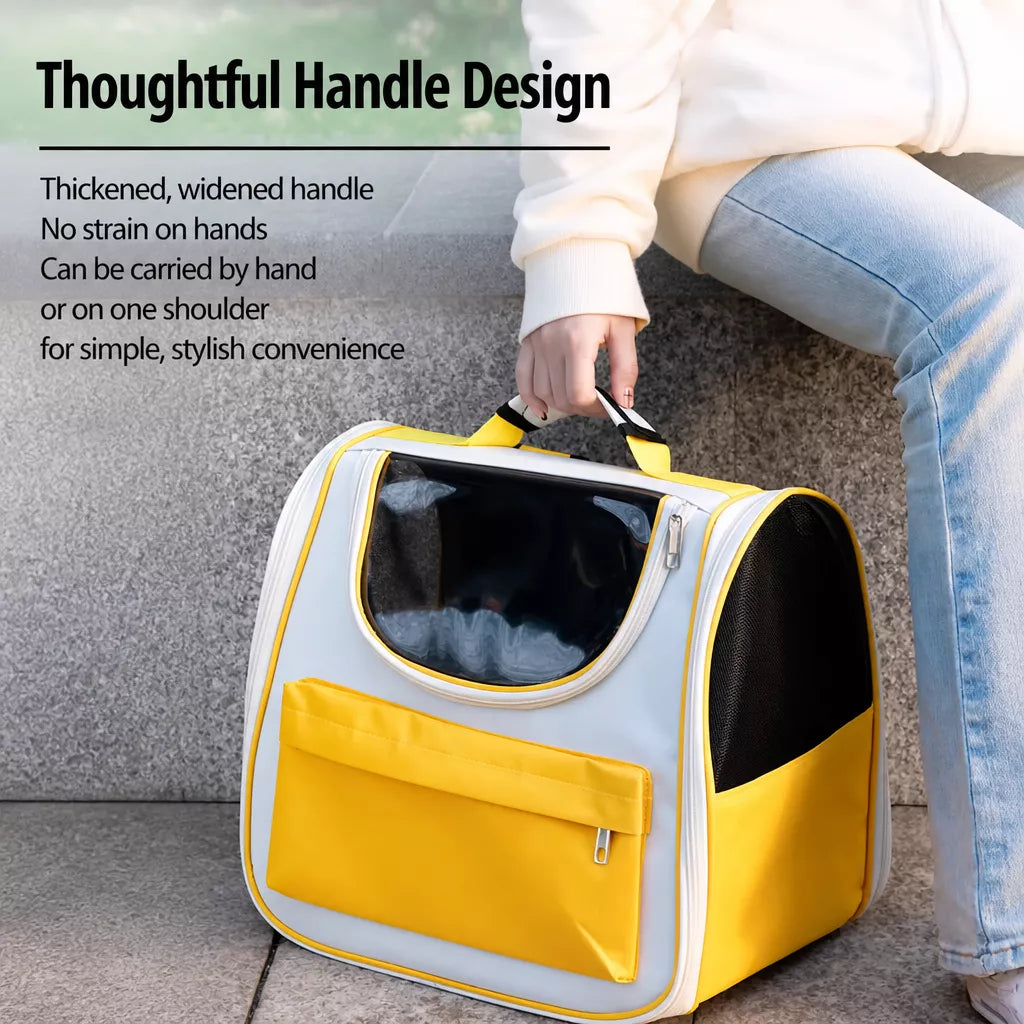 Large-Window Pet Carrier Backpack for Cats and Small Dogs