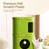 Multi-Level Cat Tree with Enclosed House and Scratching Surface