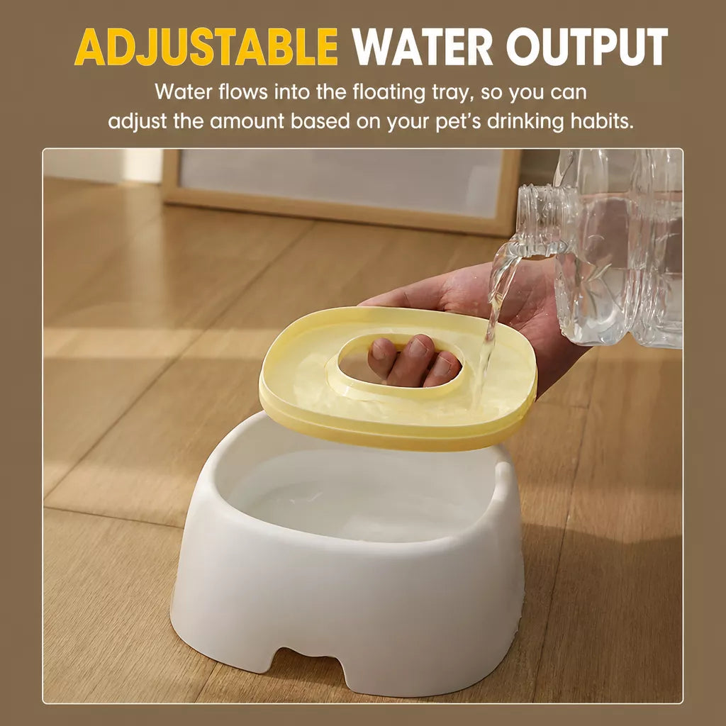 Floating Plastic Water Bowl for Dogs and Cats
