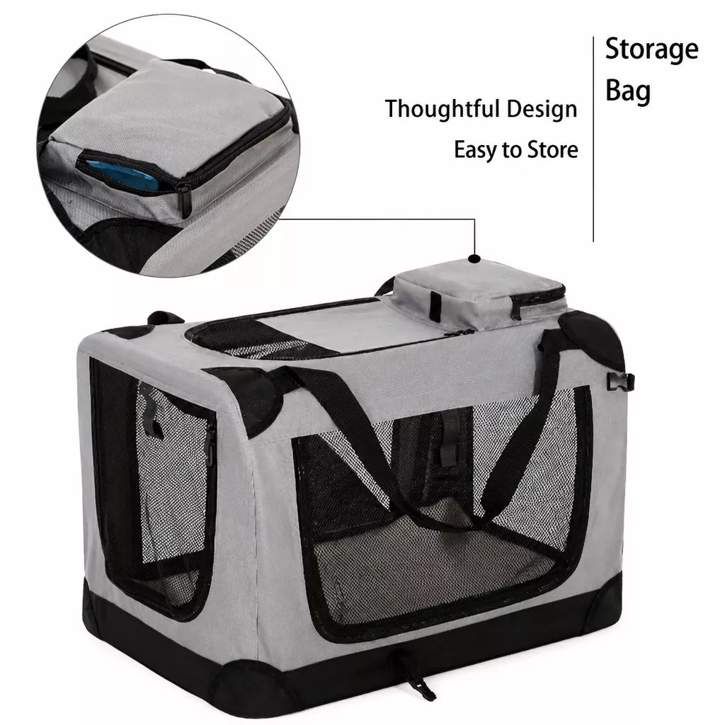 Portable Folding Pet Carrier for Car Travel