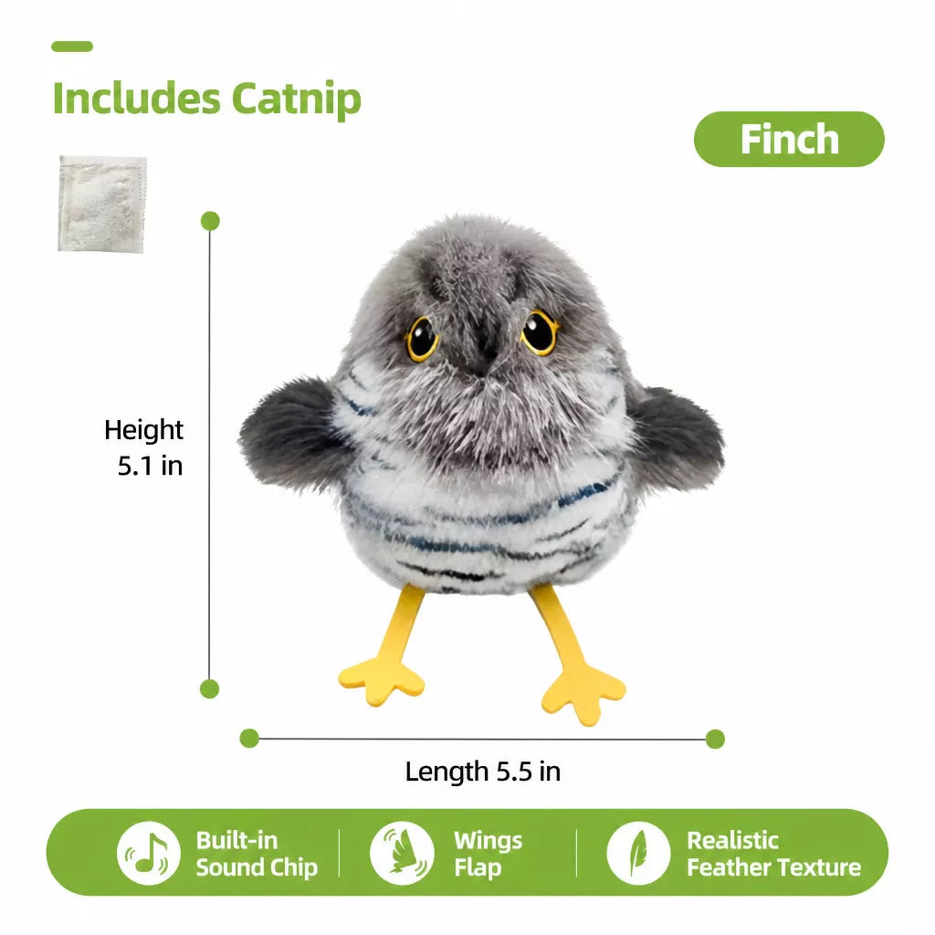 Automatic Flying Bird Cat Toy with Fluttering Wings
