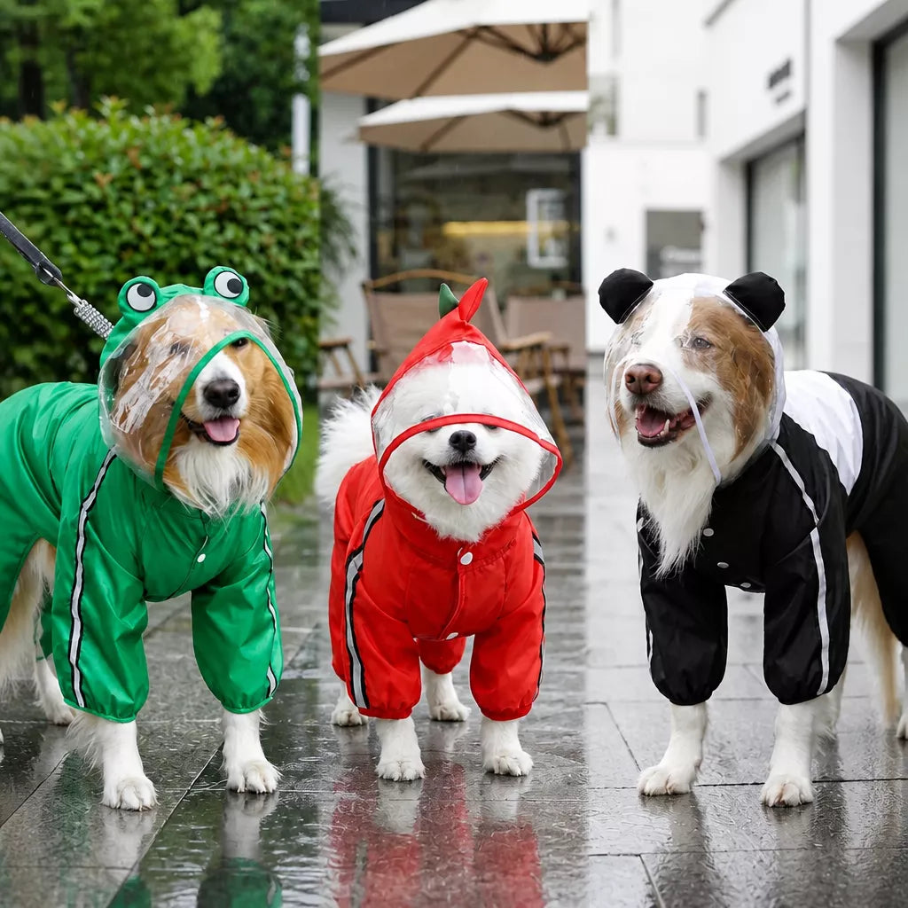 Reflective Waterproof Pet Raincoat