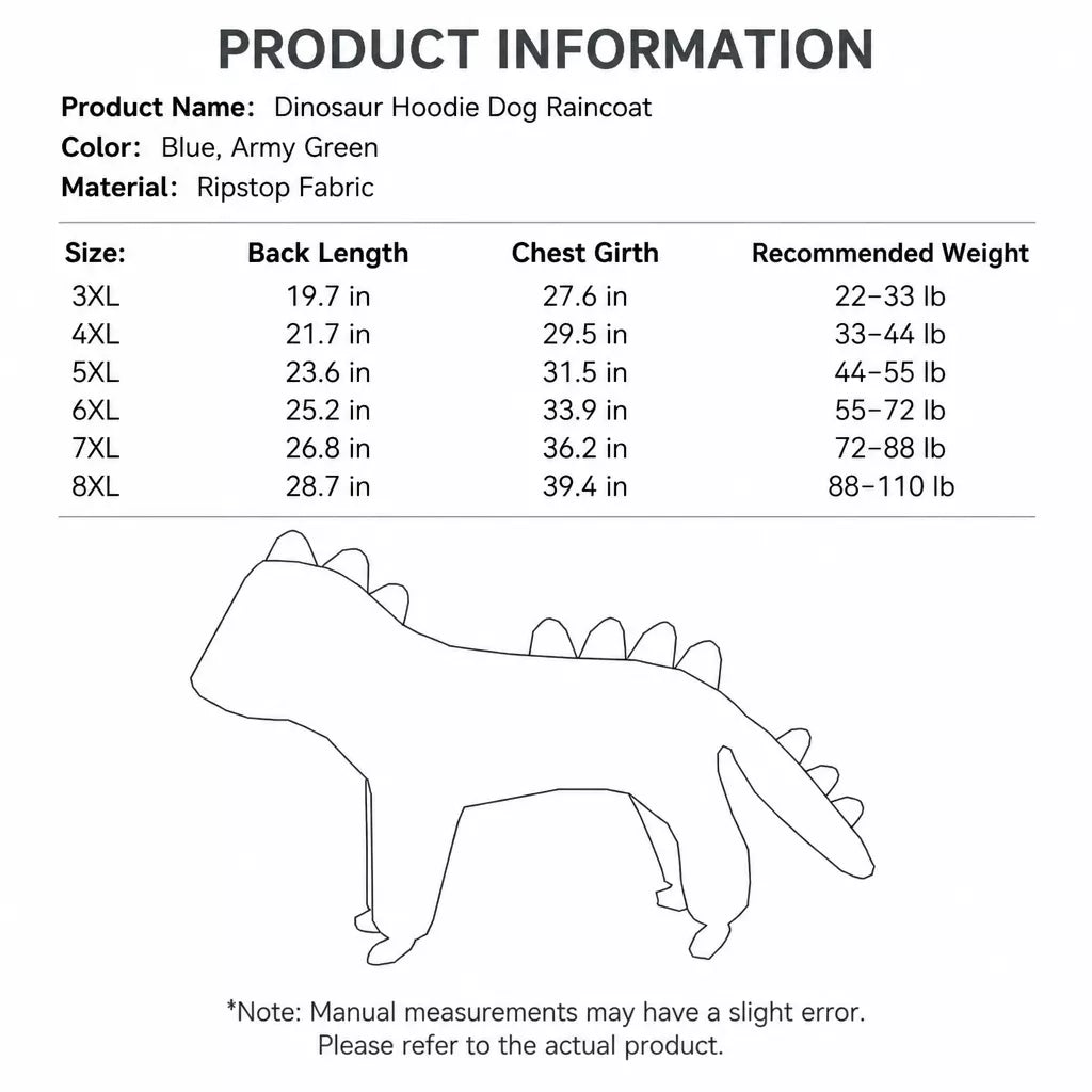 Four-Leg Waterproof Raincoat for Medium & Large Dogs