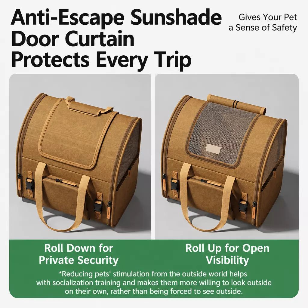 Expandable Cat Carrier Backpack with Ventilation