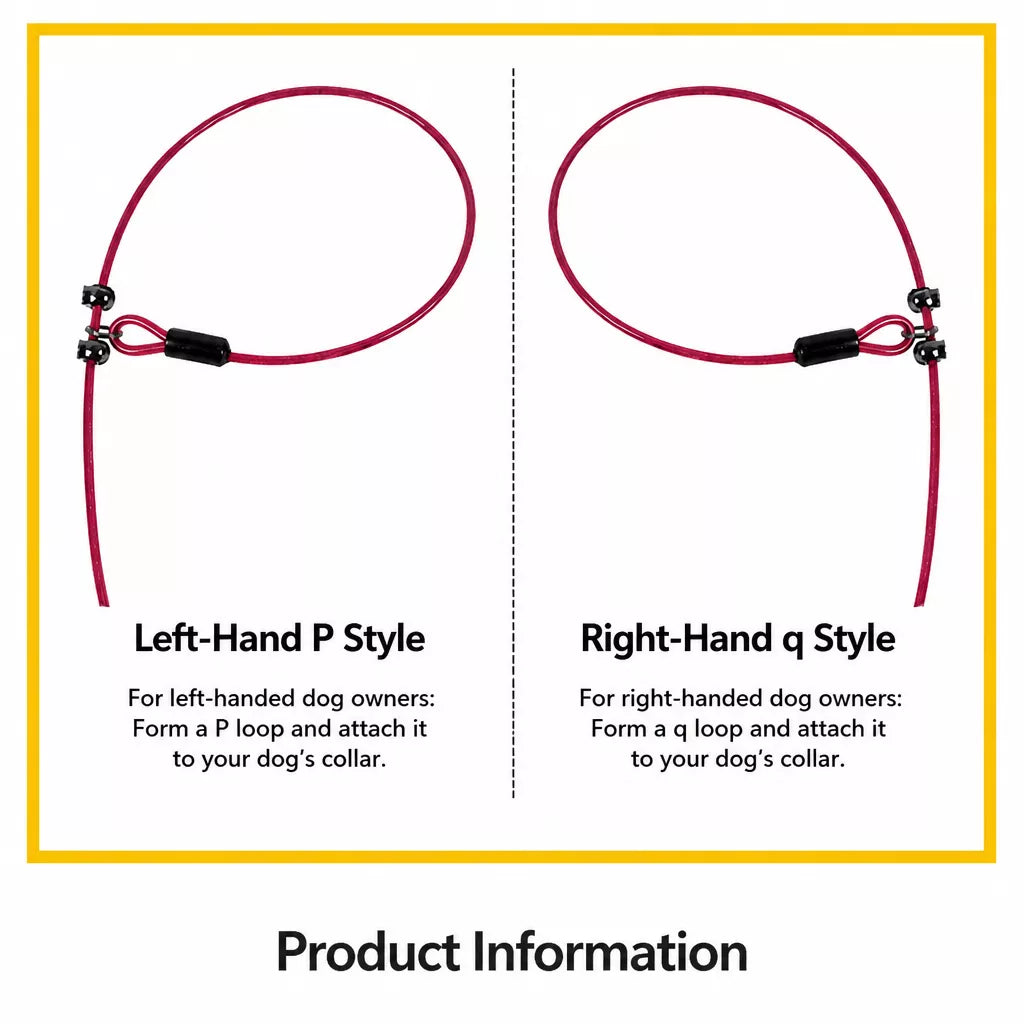 Steel Wire Dog Training Leash