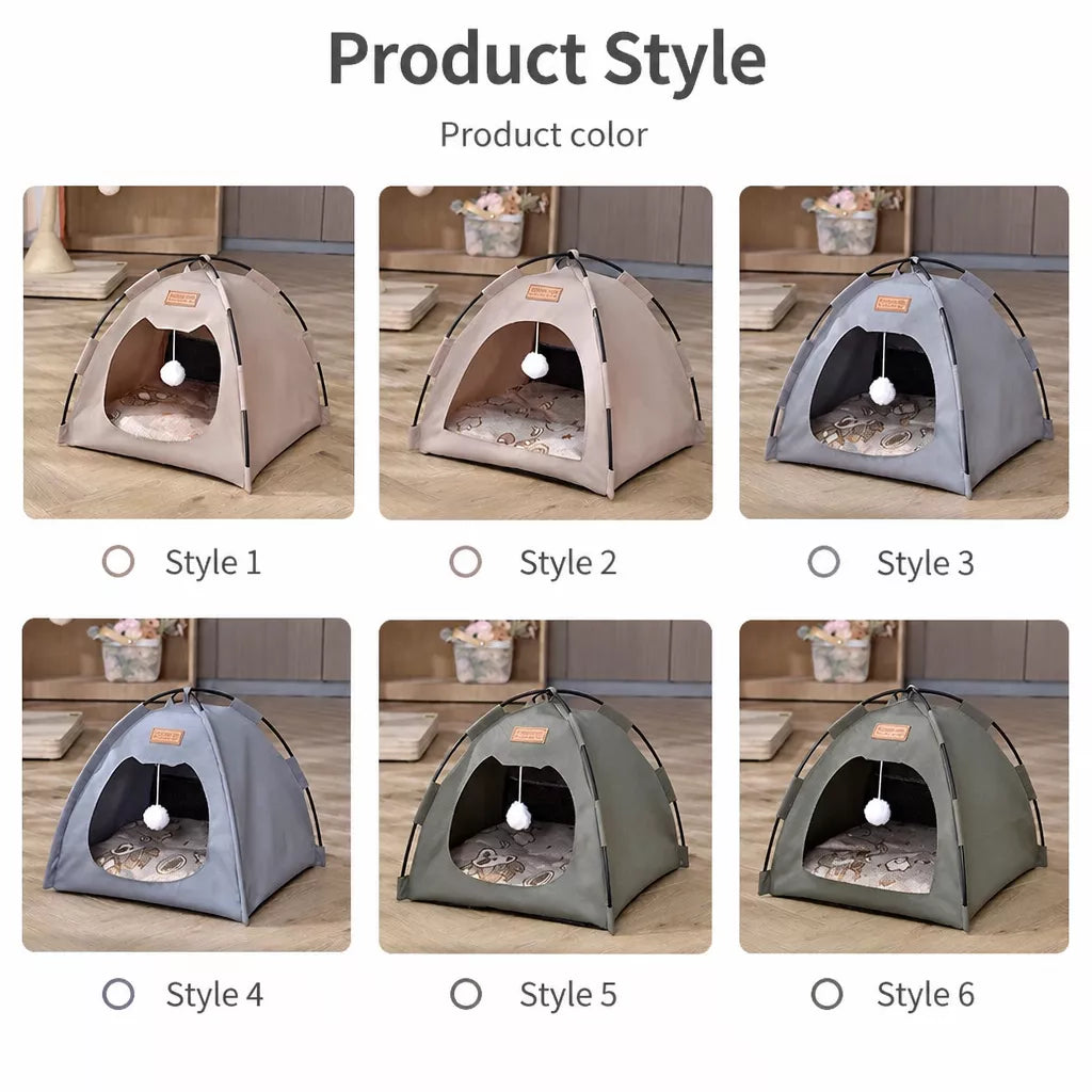 Foldable Indoor Cat Tent Bed