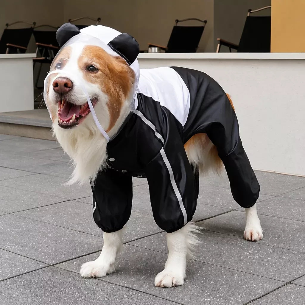Full-Coverage Four-Leg Waterproof Raincoat for Dogs