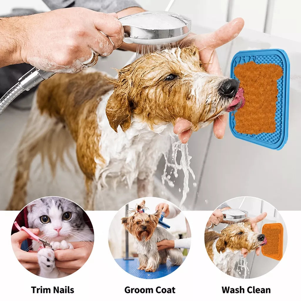Silicone Slow Feeder Lick Mat for Dogs & Cats