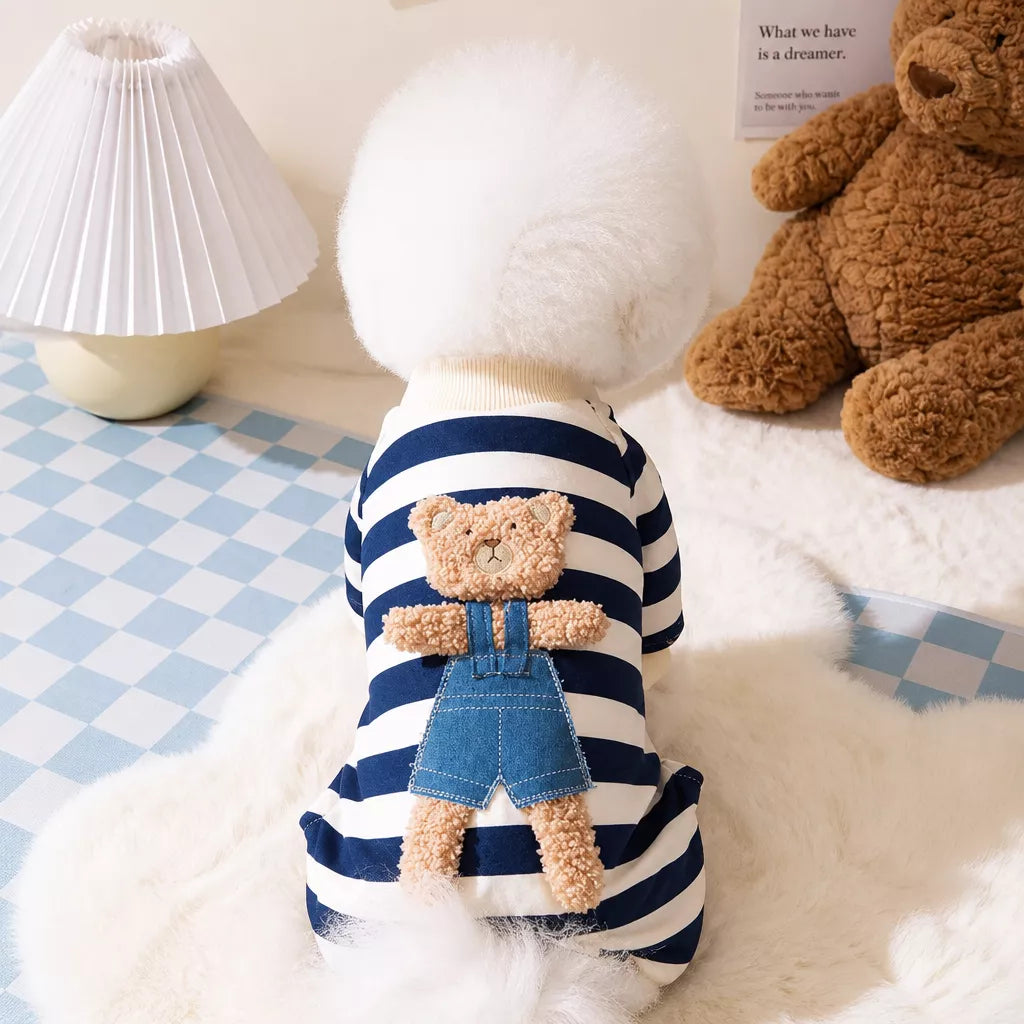 Teddy Bear Four-Leg Pet Outfit for Small Dogs & Cats