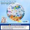 Round Water-Filled Pet Mat for Dogs and Cats