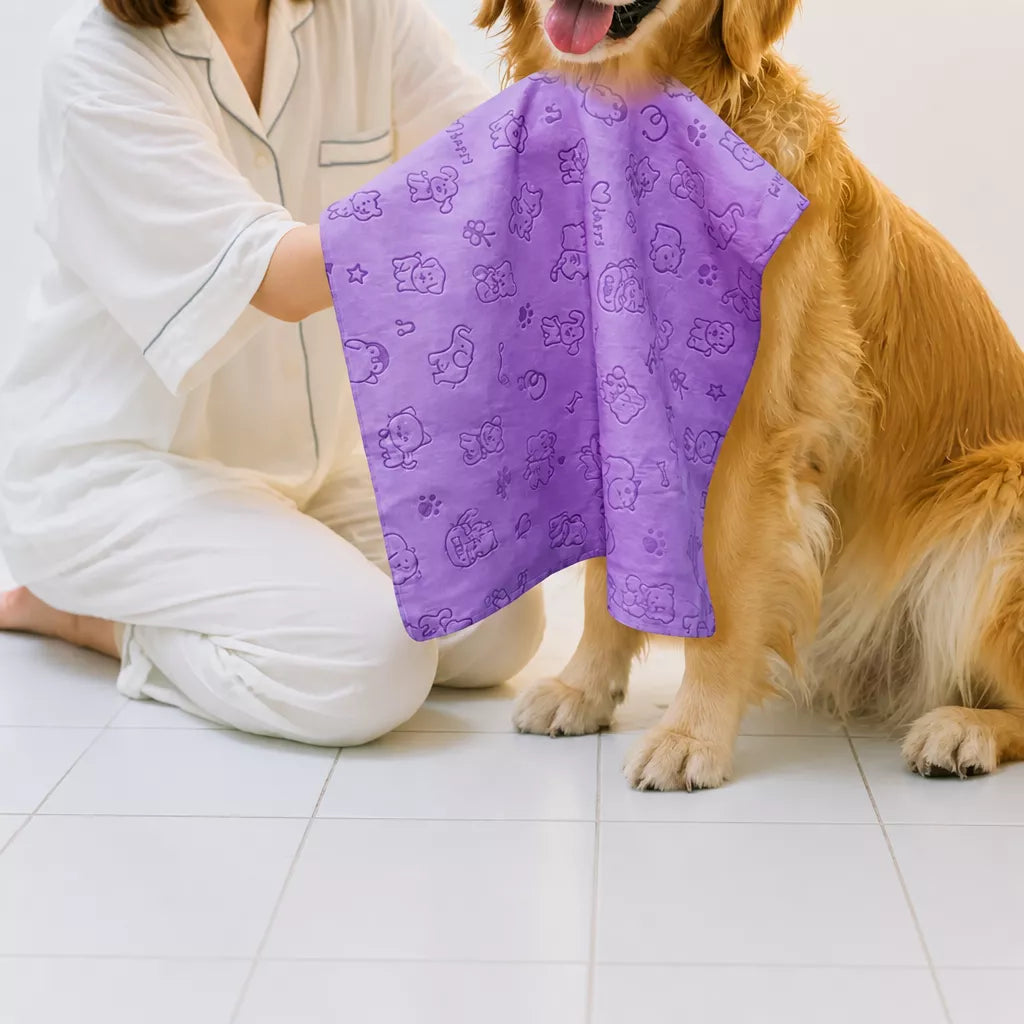 PVA Pet Bath Towel for Dogs and Cats