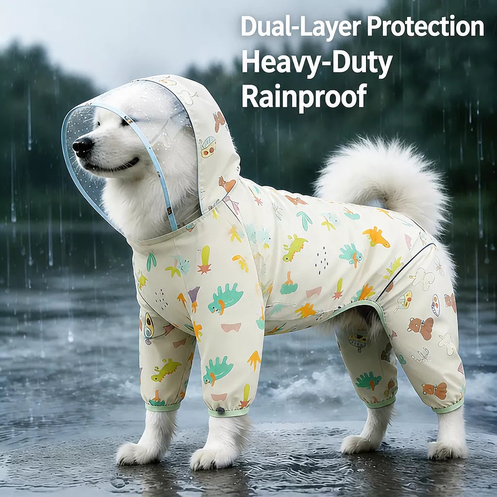 Full-Coverage Dog Raincoat