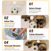 5-in-1 Planet Wobble Cat Toy with Teaser Wand