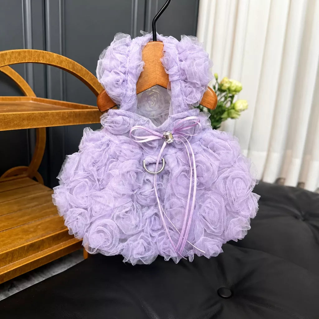 Pet Summer Dress with Suspender-Style Straps