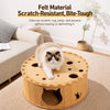 Donut Felt Cat Scratcher Bed & Tunnel