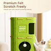 Solid Wood 4-Tier Cat Tree with Enclosed Hideaway