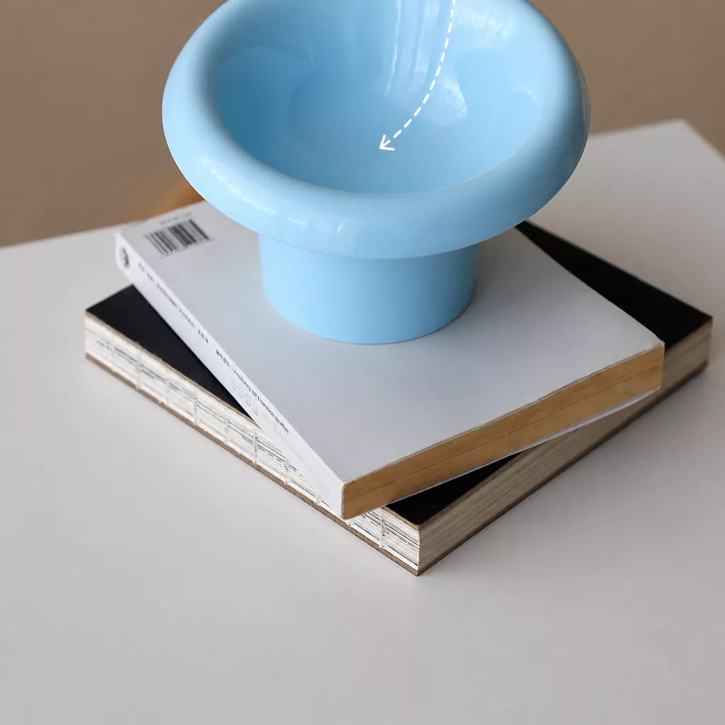 Wide-Opening Ceramic Pet Bowl for Cats and Dogs