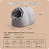 Enclosed Plush Pet Bed for Cats and Small Dogs