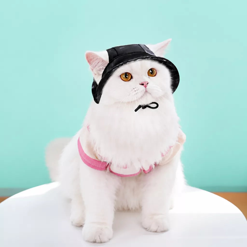 Adjustable Cotton Pet Bucket Hat with Ear Openings