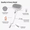 Dual-Sided Dog & Cat Grooming Brush for Deshedding and Detangling