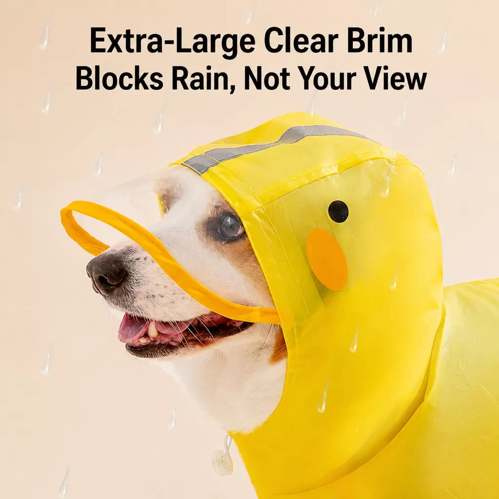 Waterproof Dog Raincoat for Small and Medium Breeds