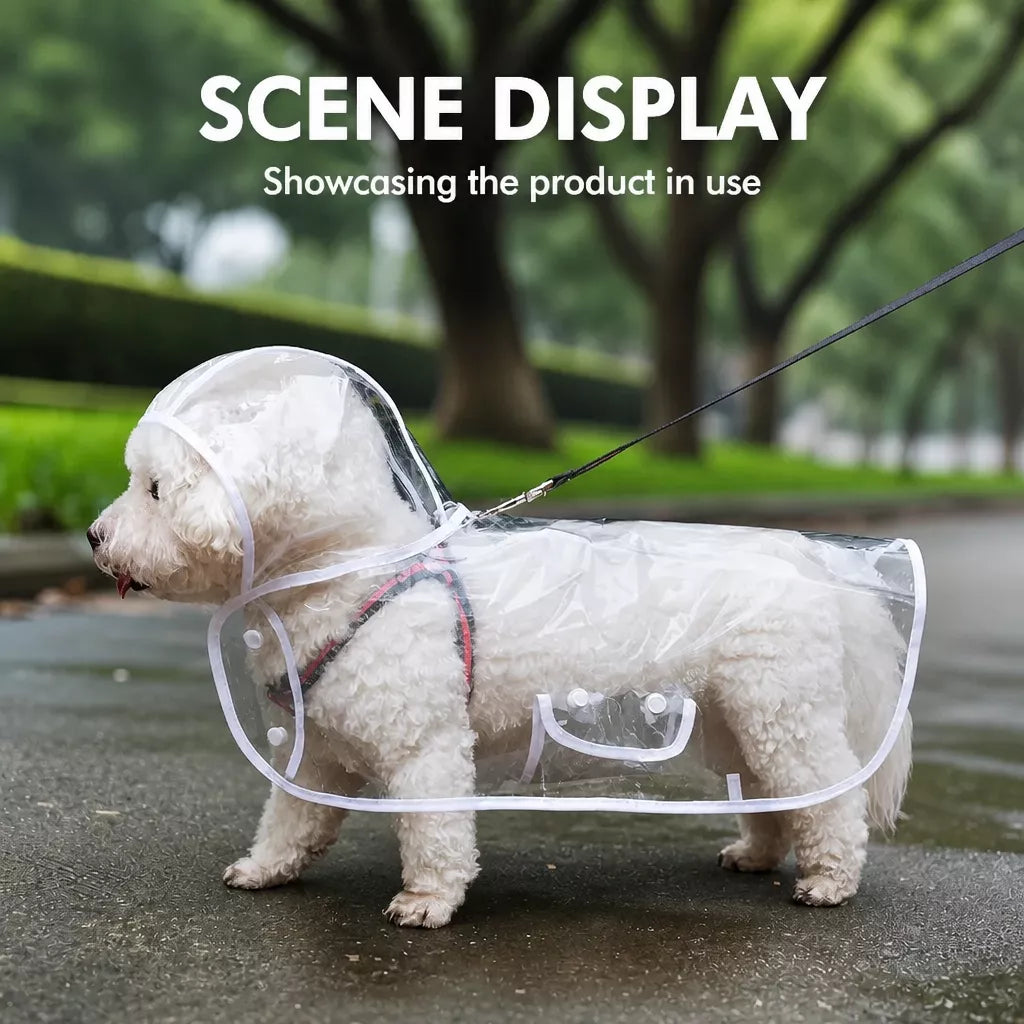 Waterproof Four-Leg Dog Raincoat