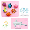 Rubber Bath Toy Set with Ocean Animal Figures