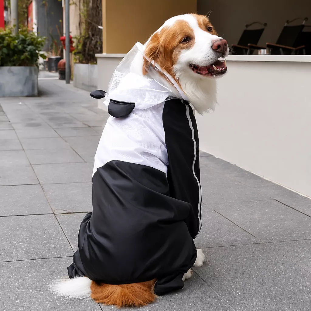 Full-Coverage Four-Leg Waterproof Raincoat for Dogs
