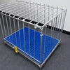 Galvanized Steel-Bar Dog Crate for Indoor or Outdoor Use