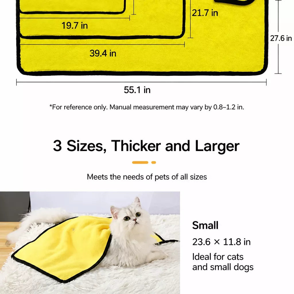 Cotton Pet Drying Towel for Dogs & Cats