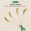 Cat Teaser Wand Toy with Feather & Fiber Teasers