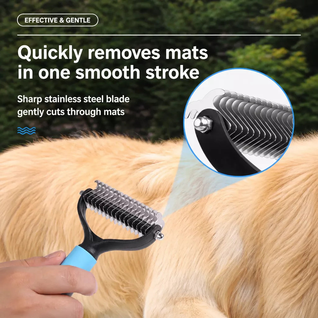 Cat Grooming Comb for Long Hair, Knots and Loose Fur