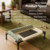 Elevated Mesh Pet Bed for Dogs and Cats with Removable Cushion