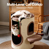 Sisal Barrel Cat Tree with Scratching Board