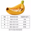 Banana-Shaped Pet Bed for Cats and Small Dogs