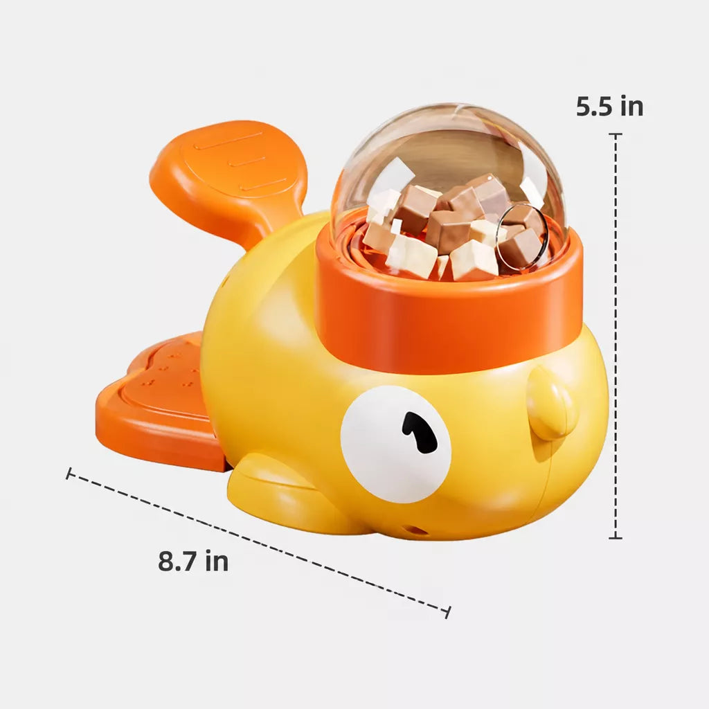 Duck-Shaped Interactive Treat Dispenser Toy for Pets