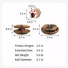 Foldable Accordion Cat Scratcher Toy with Bell