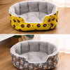 Semi-Enclosed Plush Pet Bed for Cats and Small Dogs