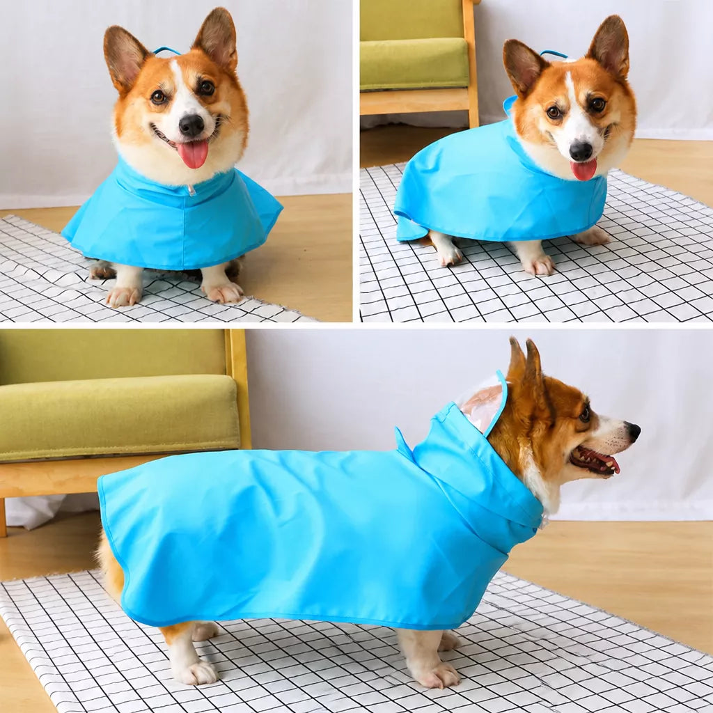 Four-Leg Dog Raincoat for Small to Medium Dogs