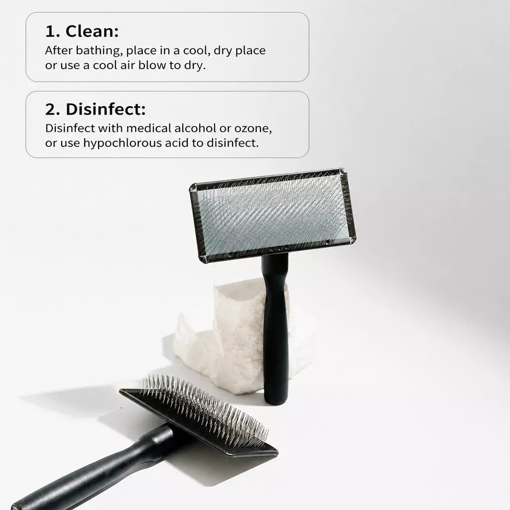 Pet Grooming Pin Brush for Long-Haired Cats and Dogs
