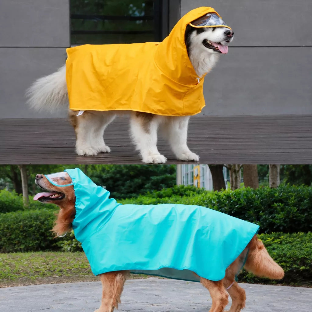 Full-Coverage Dog Raincoat Cape