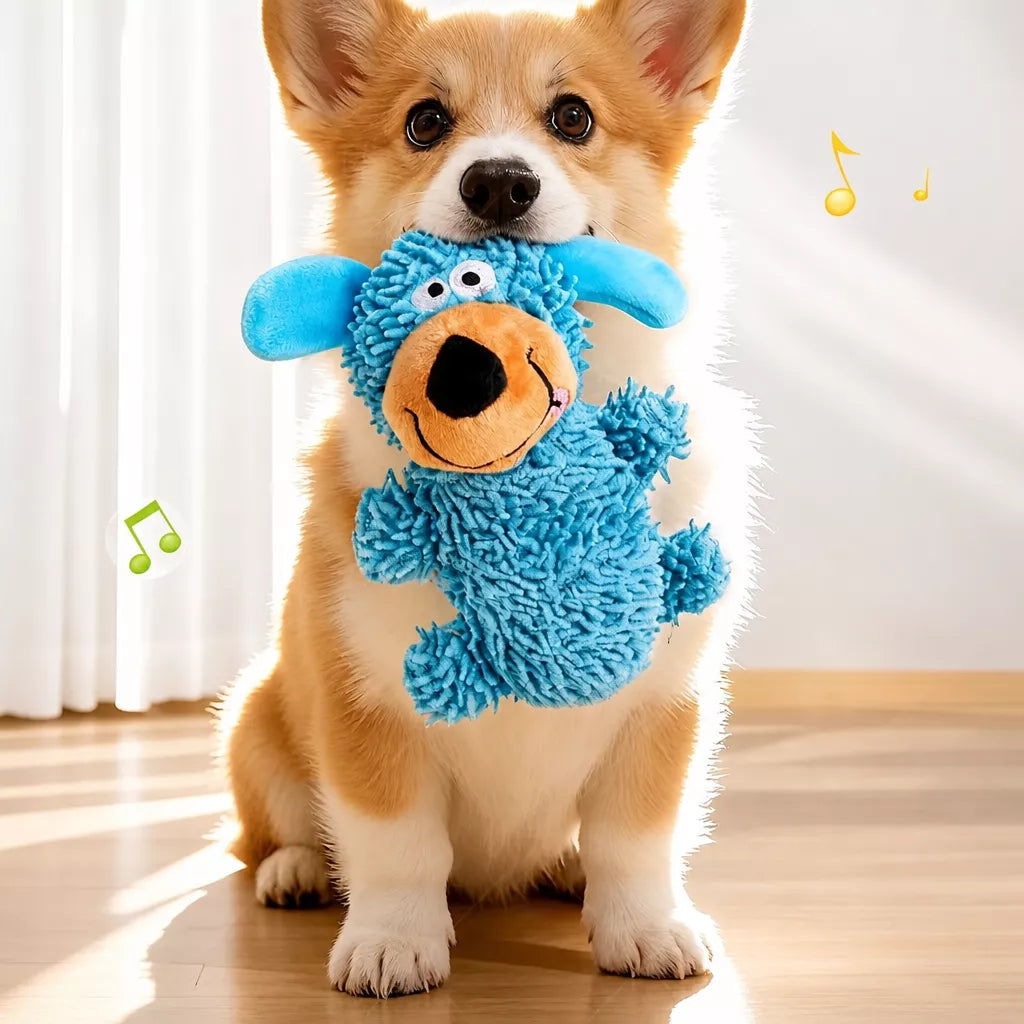 Squeaky Mop Dog Toy for Small and Medium Dogs