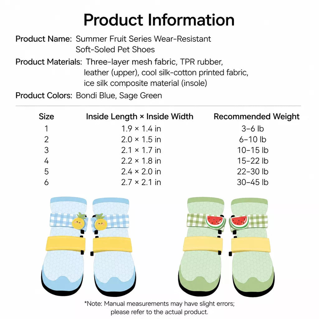 Breathable Soft-Sole Dog Shoes for Outdoor Walks