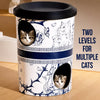 Three-Level Milk Tea Cup Cat Scratcher & Hideaway