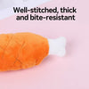 Squeaky Plush Chicken Leg Toy for Small Dogs