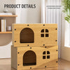 Corrugated Cardboard Cat Scratcher House with Hideaway