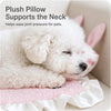 Cotton-Linen Pet Bed Mat with Bunny-Ear Pillow for Cats & Dogs